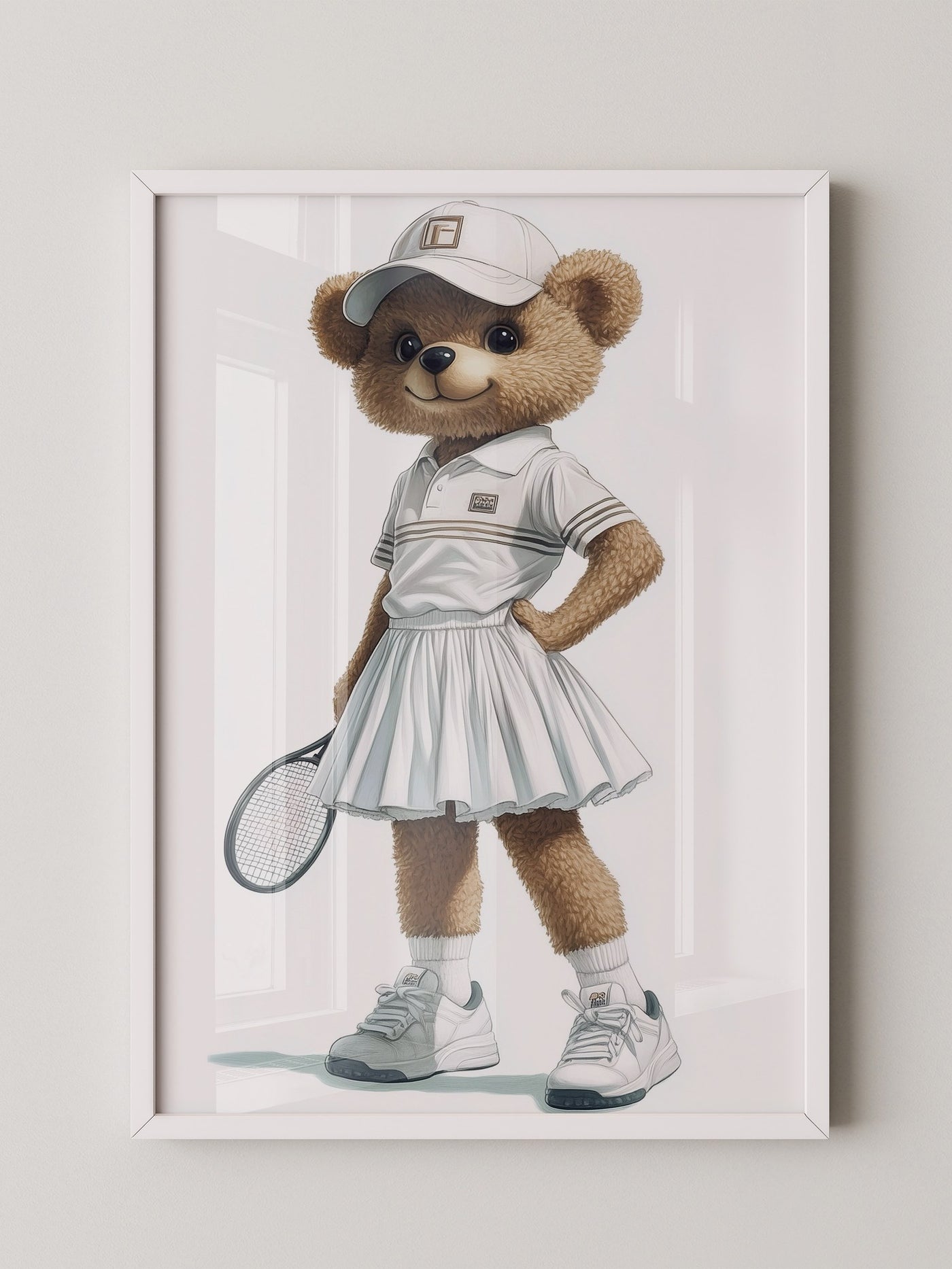 Teddybär Tennis Look Vintage