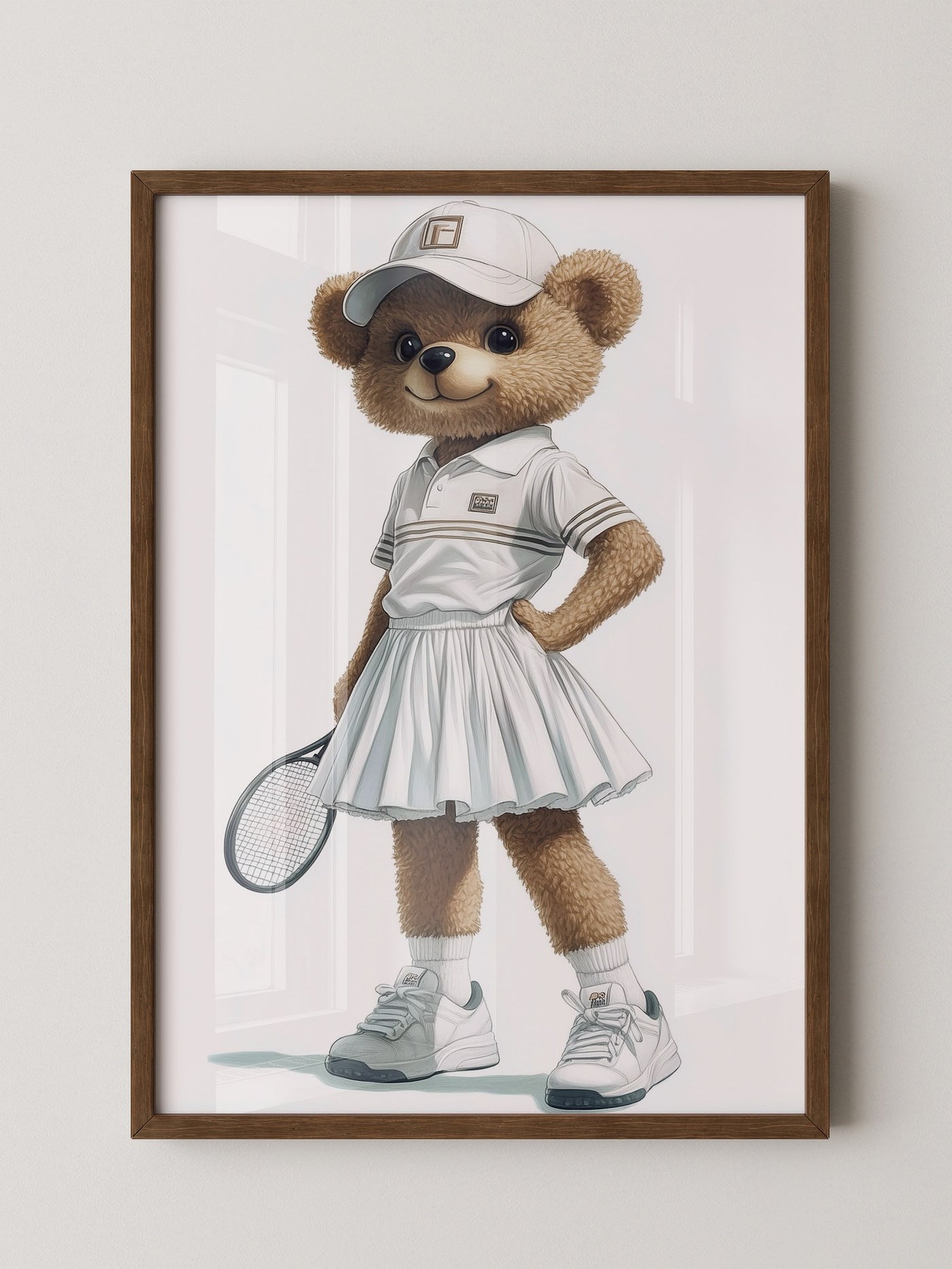 Teddybär Tennis Look Vintage