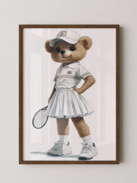 Teddybär Tennis Look Vintage