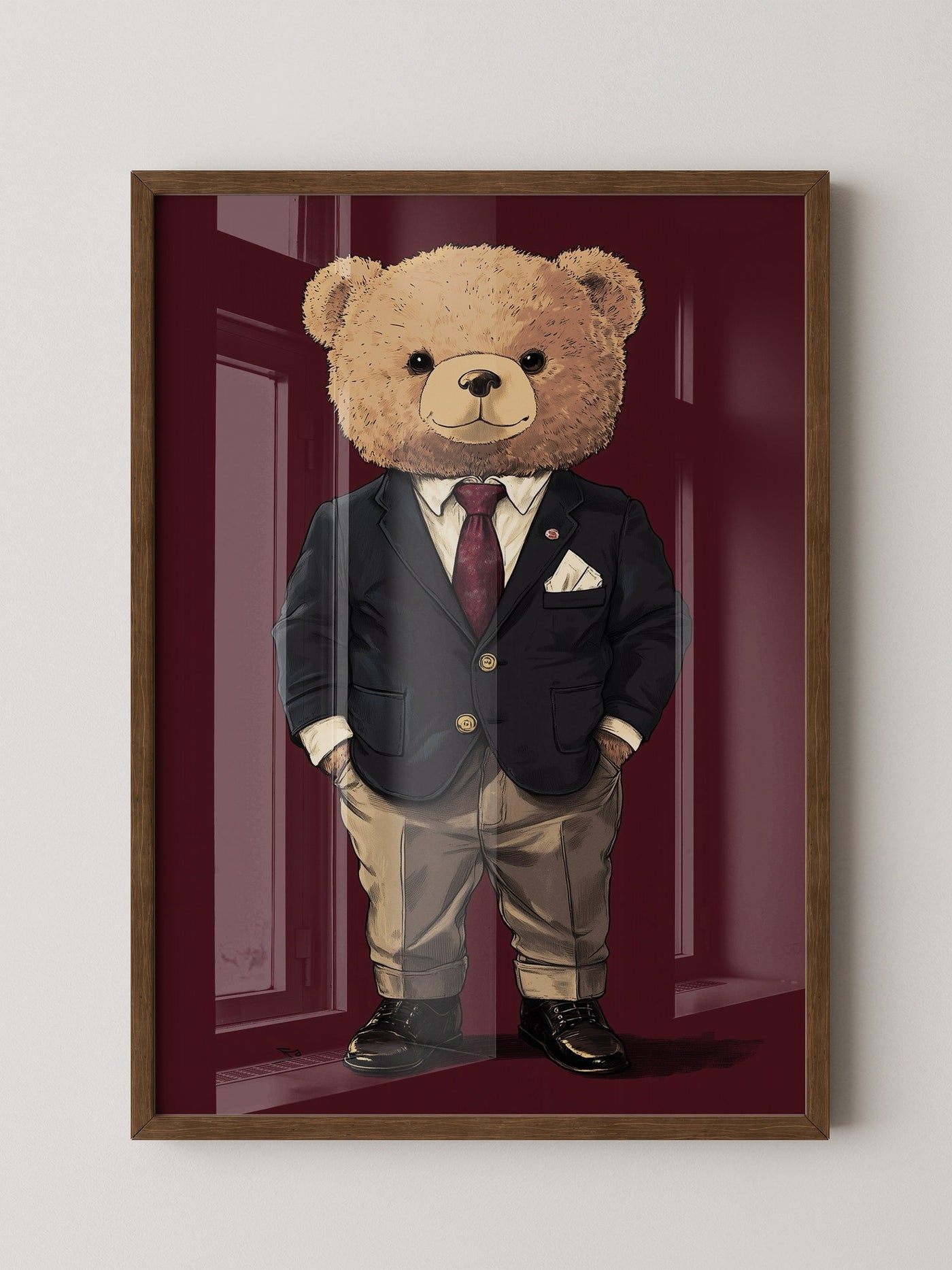 Teddybär Anzug Illustration