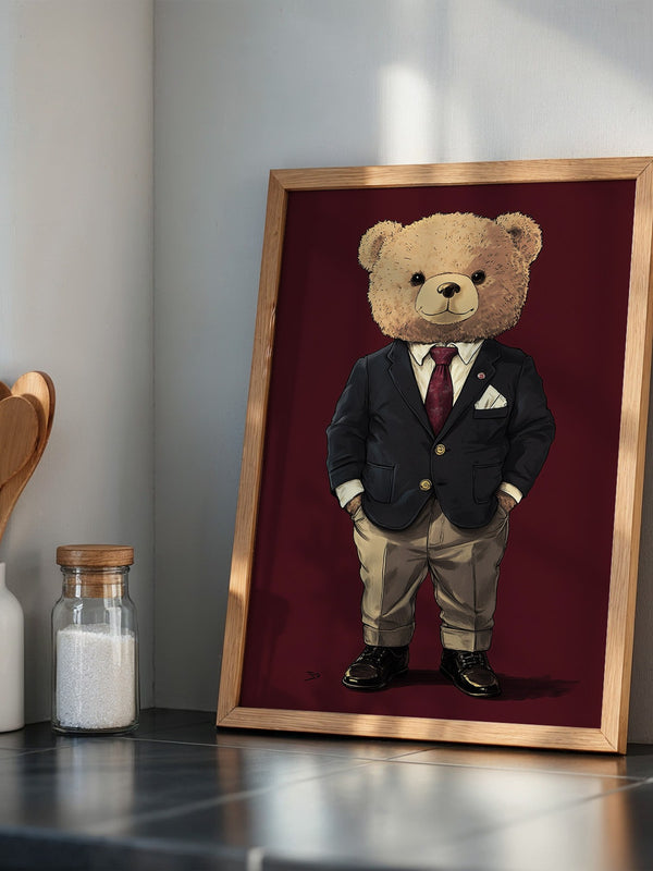 Teddybär Anzug Illustration