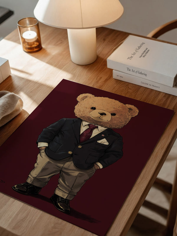 Teddybär Anzug Illustration