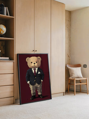 Teddybär Anzug Illustration