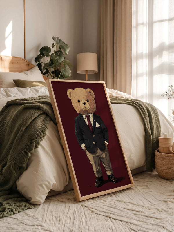 Teddybär Anzug Illustration