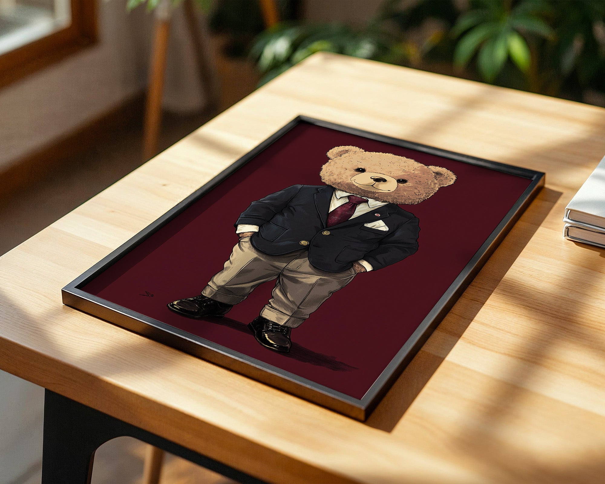 Teddybär Anzug Illustration