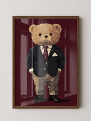 Teddybär Anzug Illustration