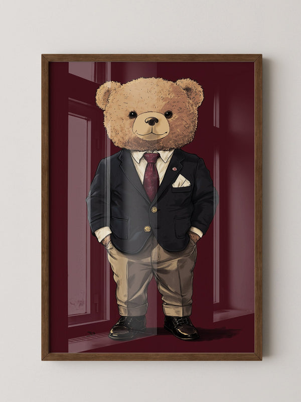 Teddybär Anzug Illustration