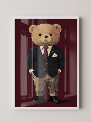 Teddybär Anzug Illustration