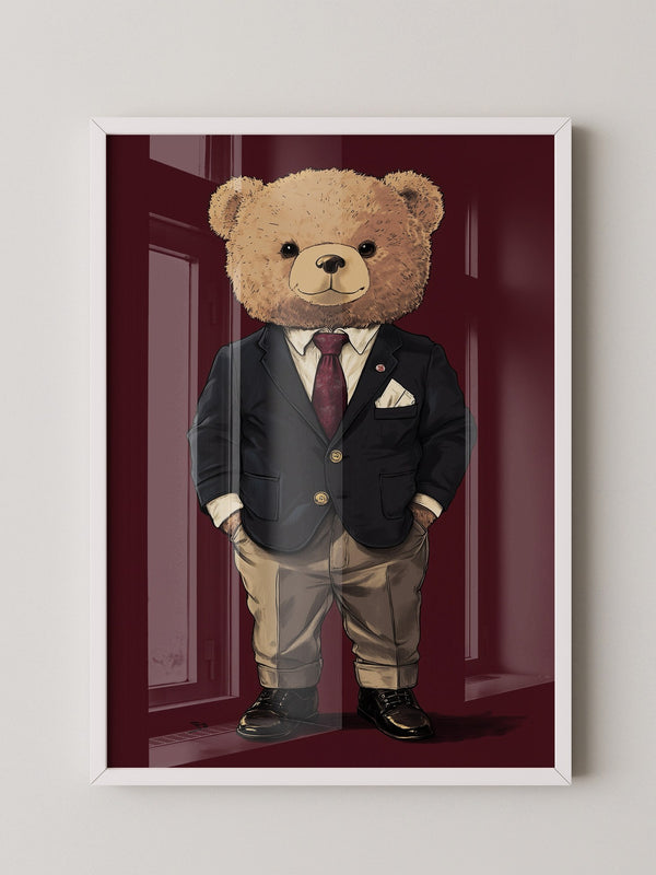 Teddybär Anzug Illustration