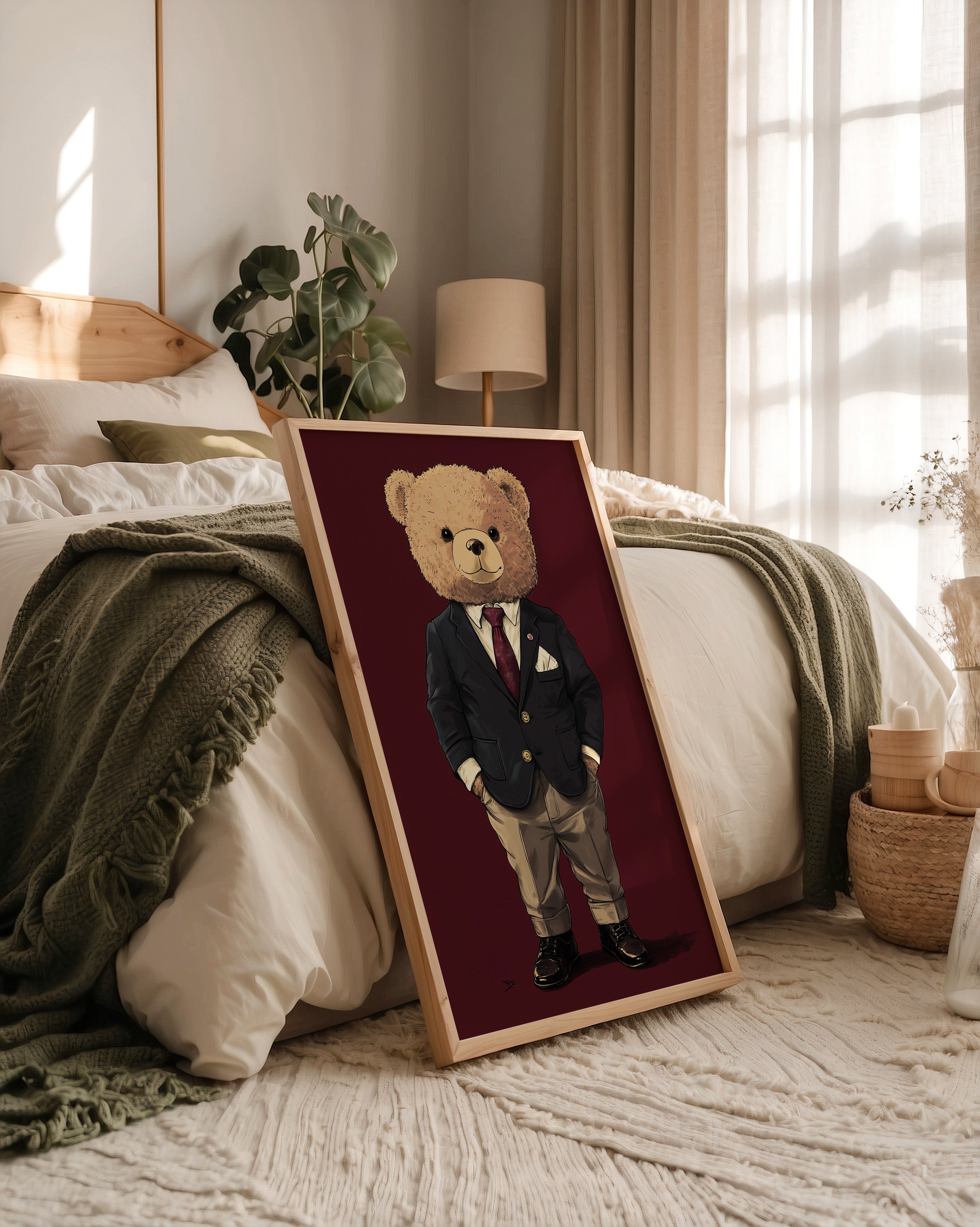 Teddybär Anzug Illustration