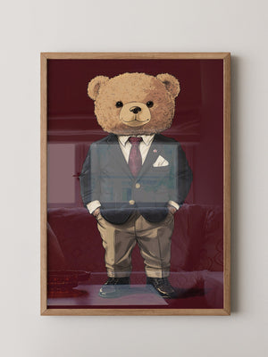 Teddybär Anzug Illustration
