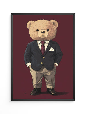 Teddybär Anzug Illustration