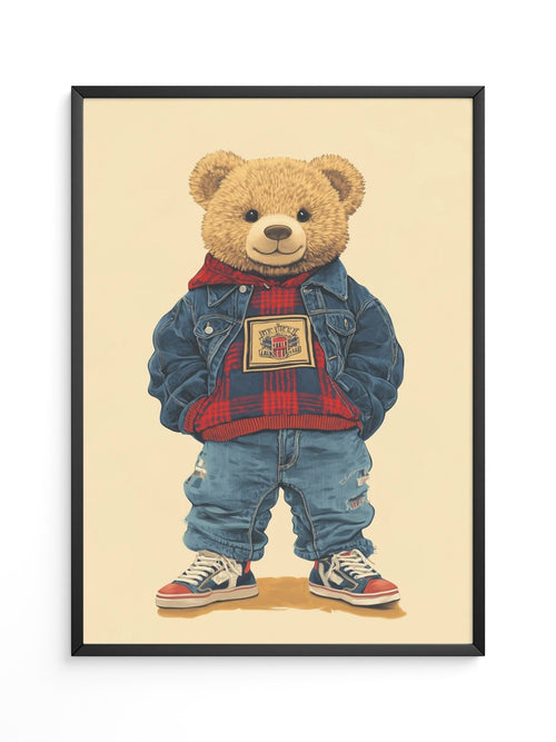 Teddybär Hipster Outfit
