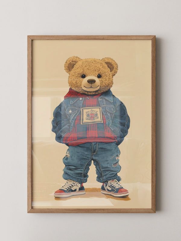 Teddybär Hipster Outfit