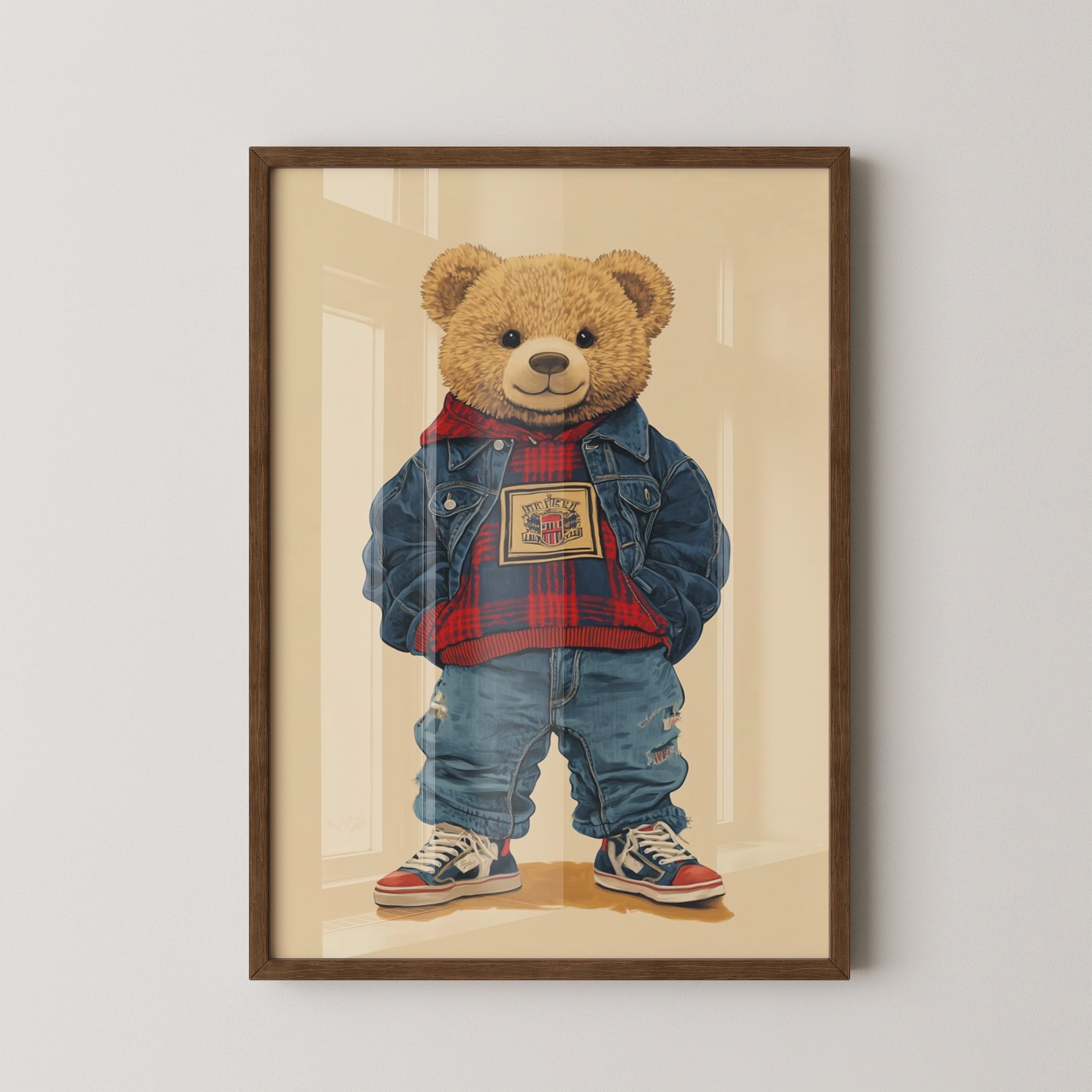 Teddybär Hipster Outfit