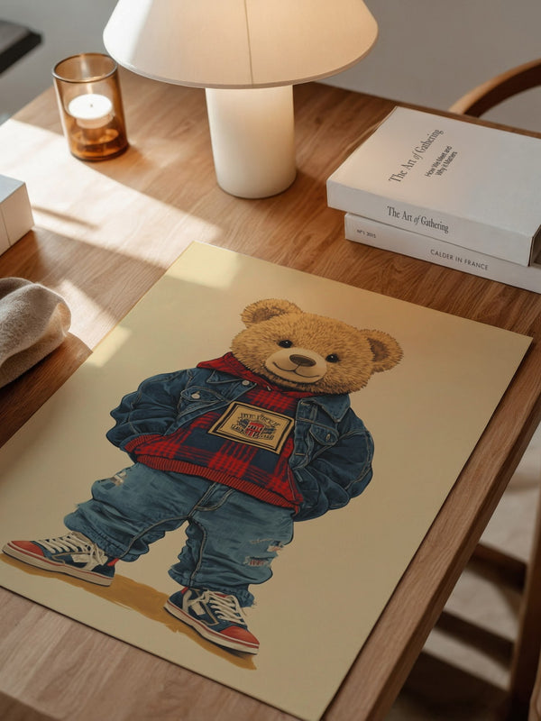 Teddybär Hipster Outfit