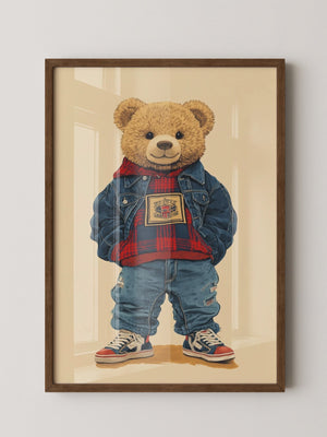 Teddybär Hipster Outfit