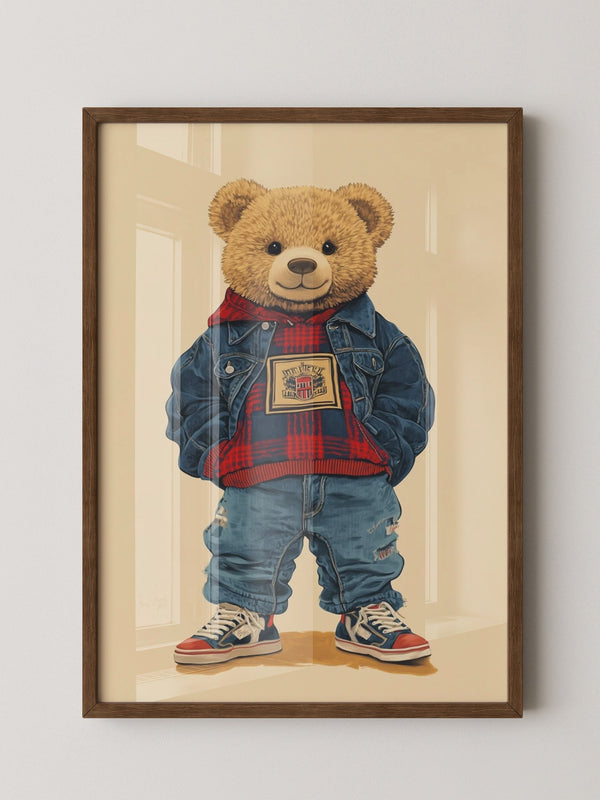Teddybär Hipster Outfit