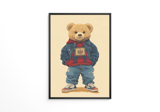 Teddybär Hipster Outfit