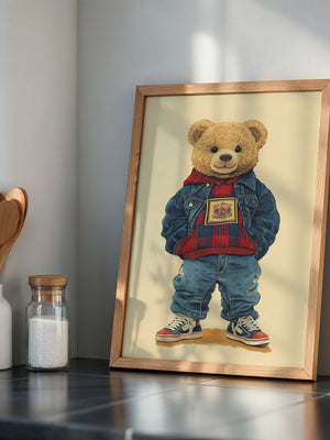 Teddybär Hipster Outfit