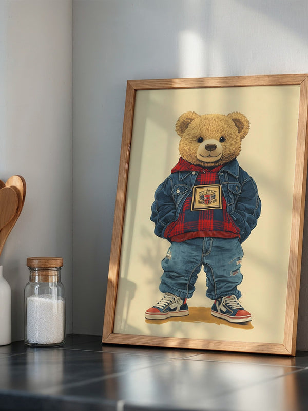 Teddybär Hipster Outfit