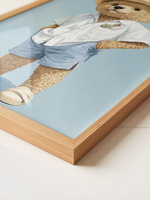 Teddybär Sommerlook blau