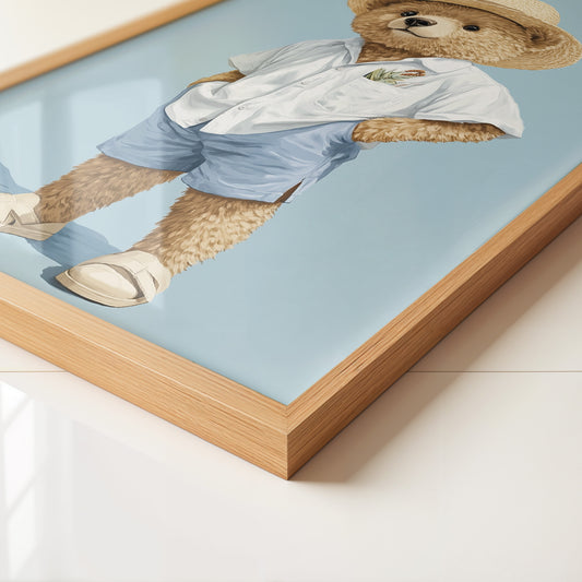 Teddybär Sommerlook blau