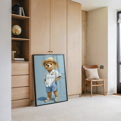 Teddybär Sommerlook blau