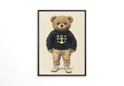 Teddybär Matrosenlook Vintage