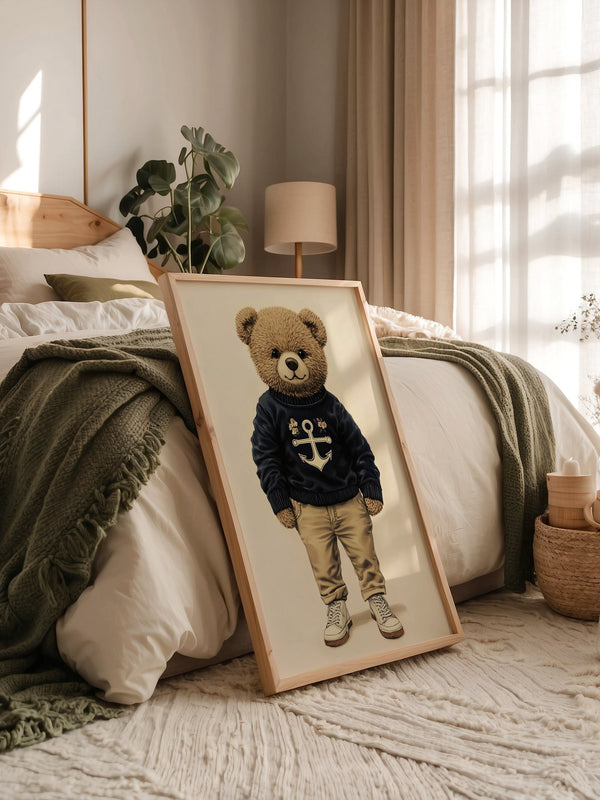 Teddybär Matrosenlook Vintage