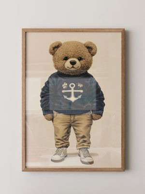 Teddybär Matrosenlook Vintage