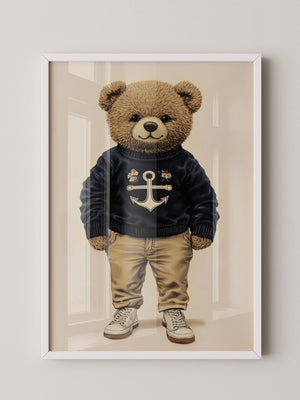 Teddybär Matrosenlook Vintage