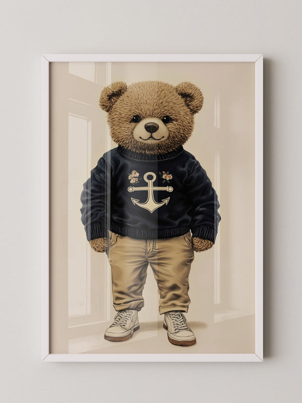 Teddybär Matrosenlook Vintage