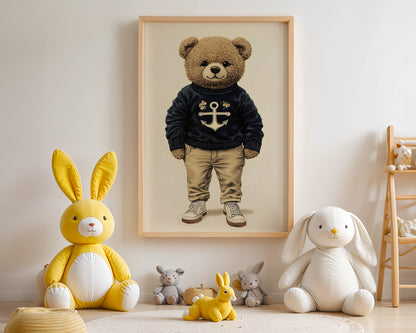 Teddybär Matrosenlook Vintage