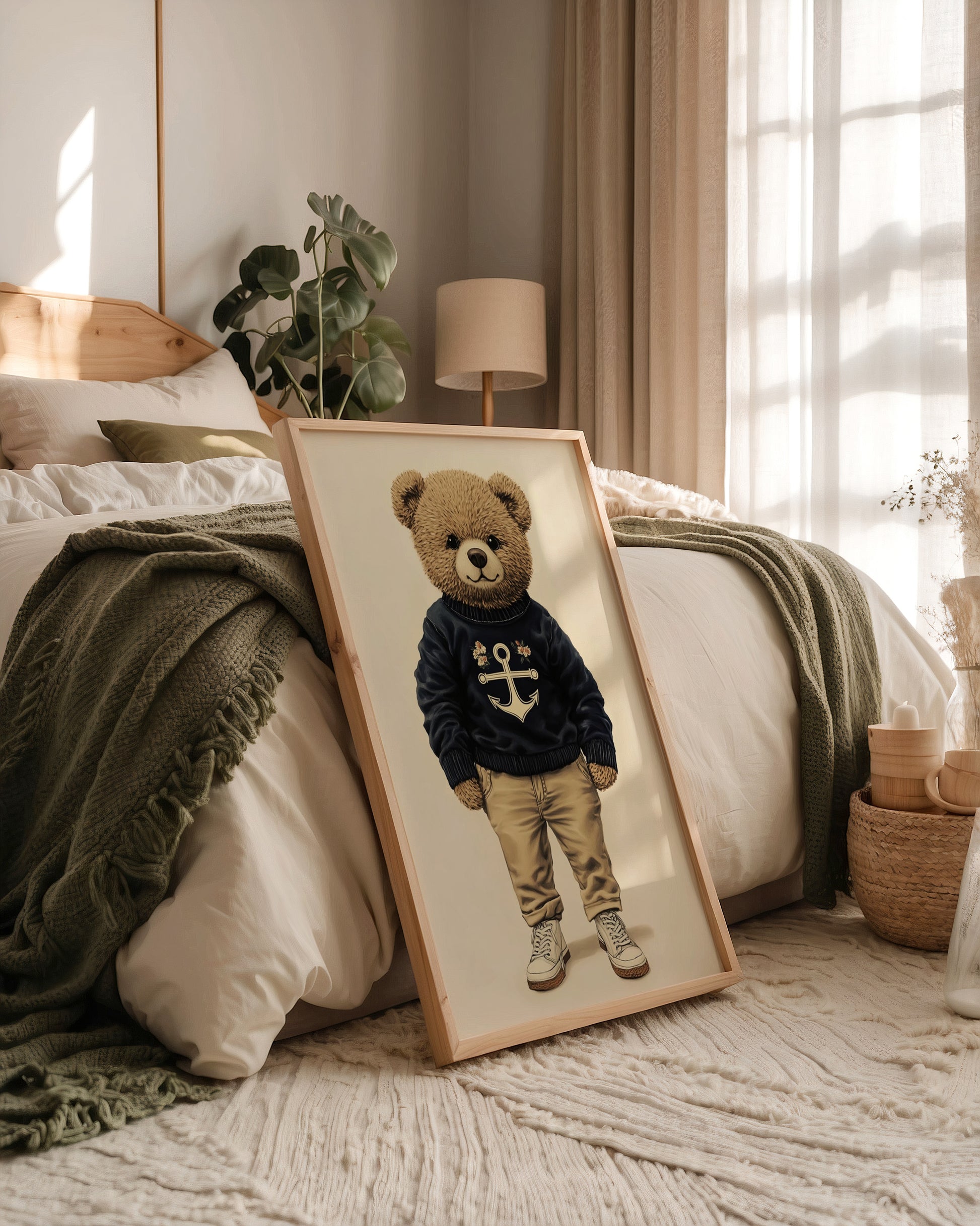 Teddybär Matrosenlook Vintage