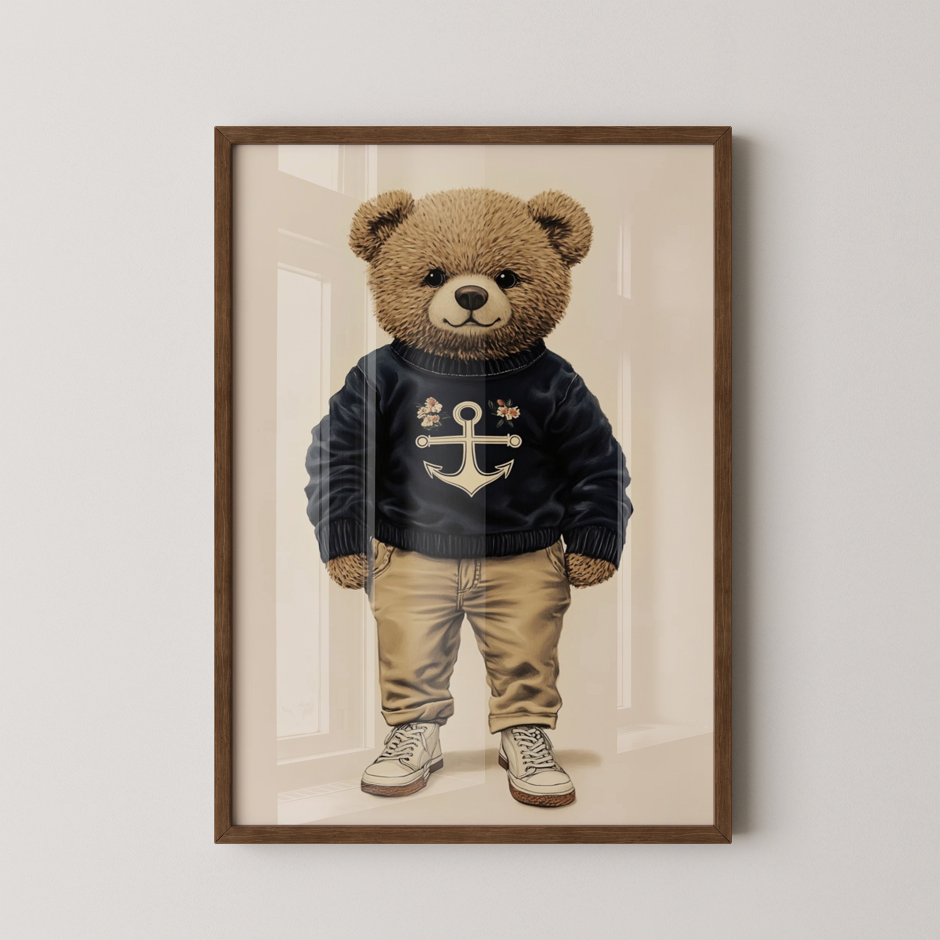 Teddybär Matrosenlook Vintage