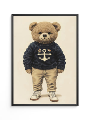 Teddybär Matrosenlook Vintage