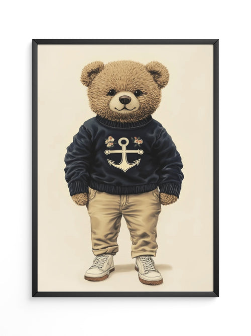 Teddybär Matrosenlook Vintage