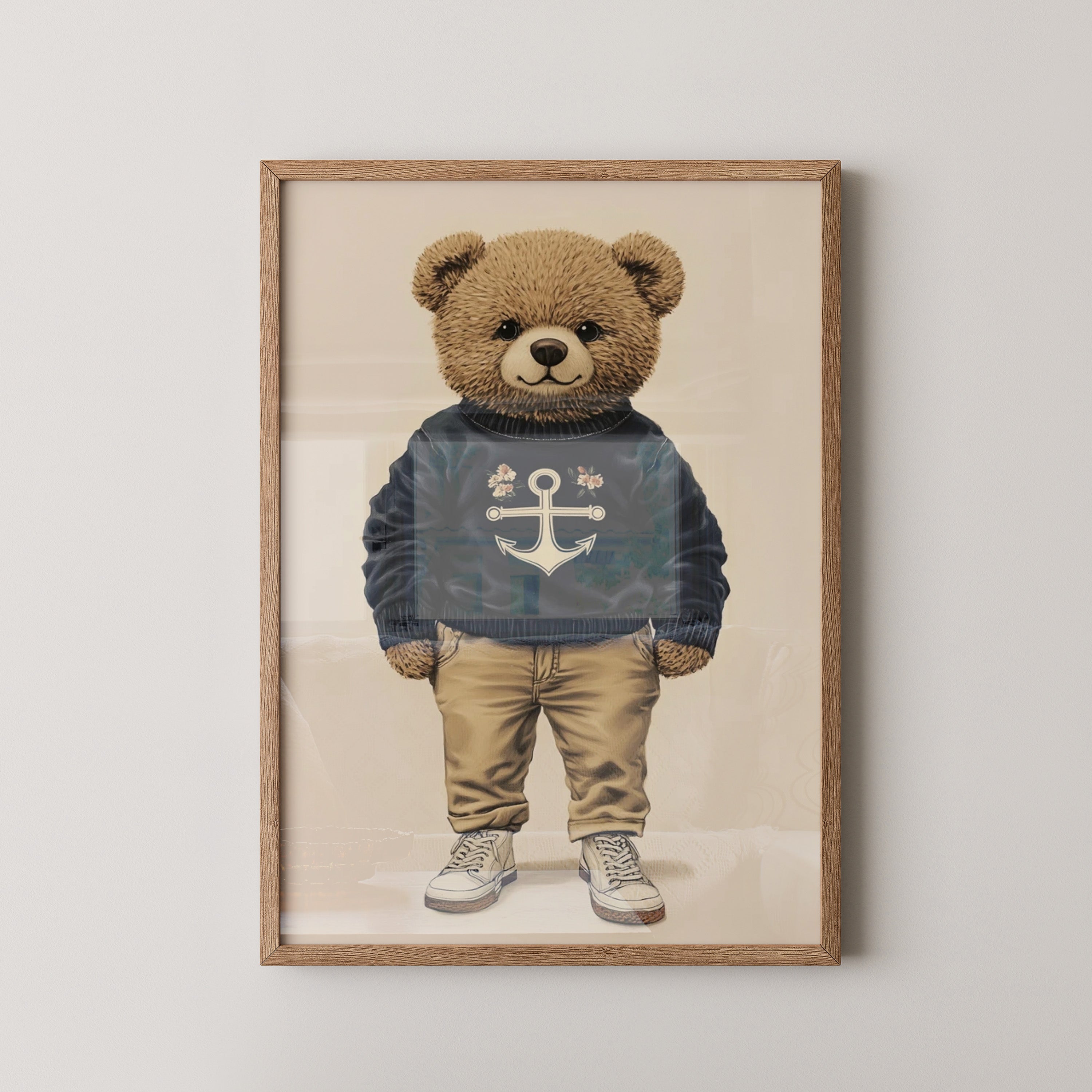 Teddybär Matrosenlook Vintage