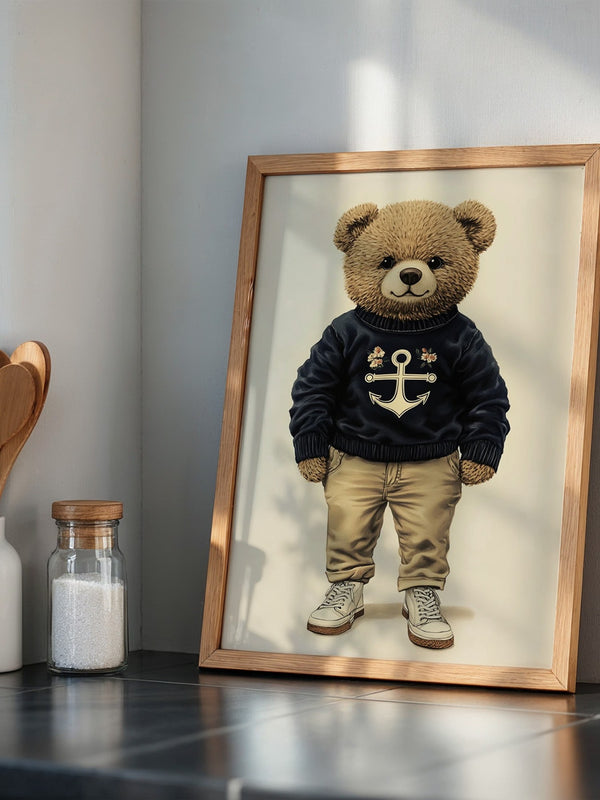 Teddybär Matrosenlook Vintage