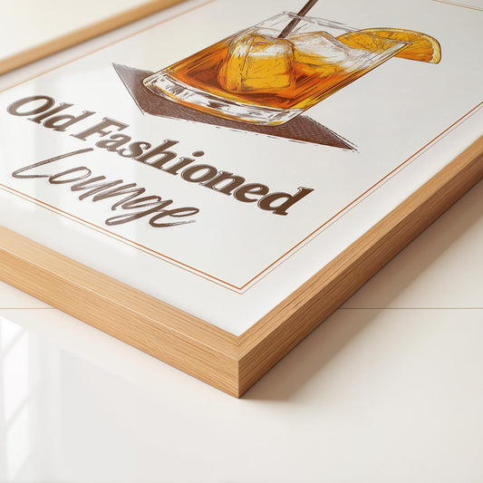 Old Fashioned Cocktail Zeichnung