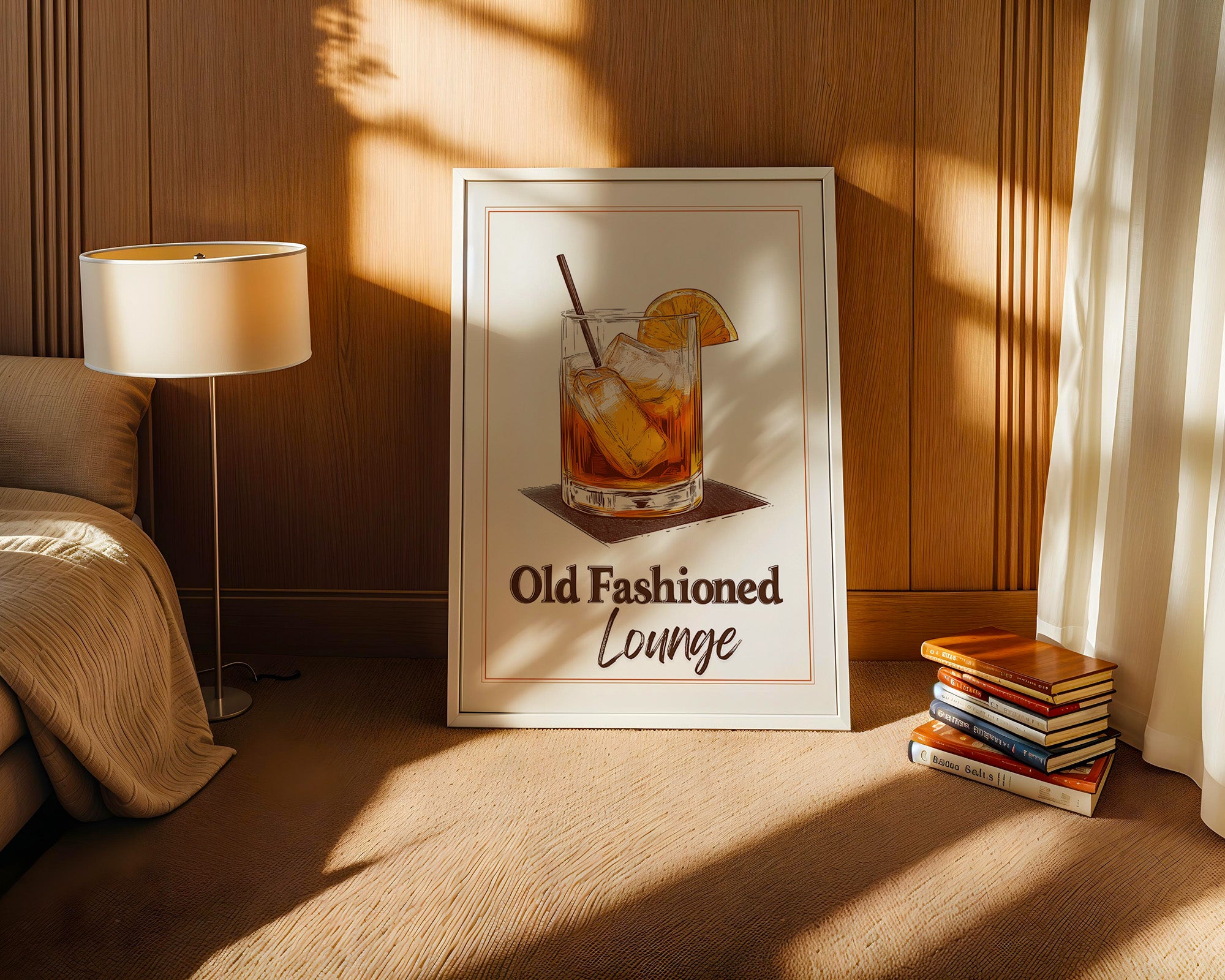 Old Fashioned Cocktail Zeichnung