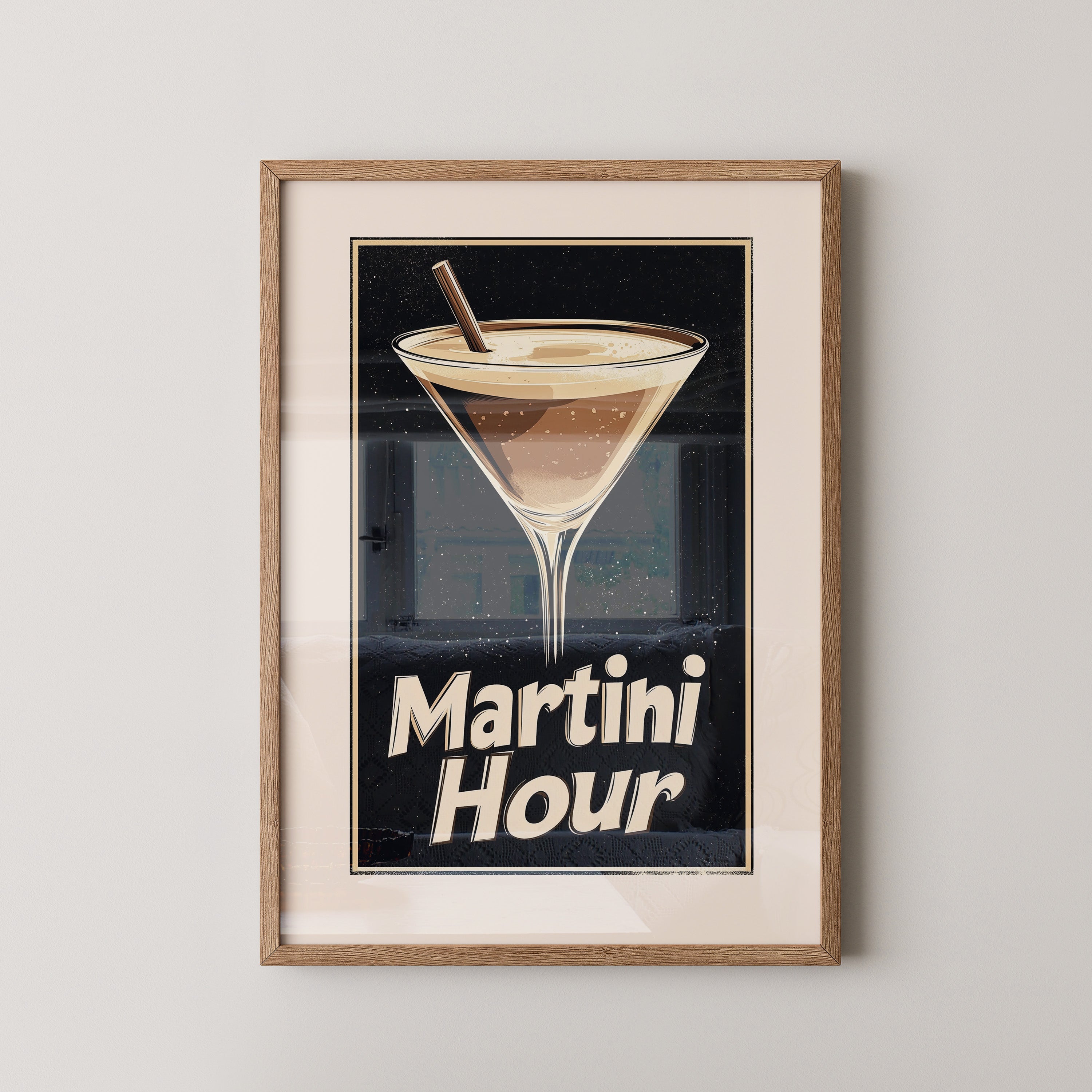Martini Glas Retro-Stil