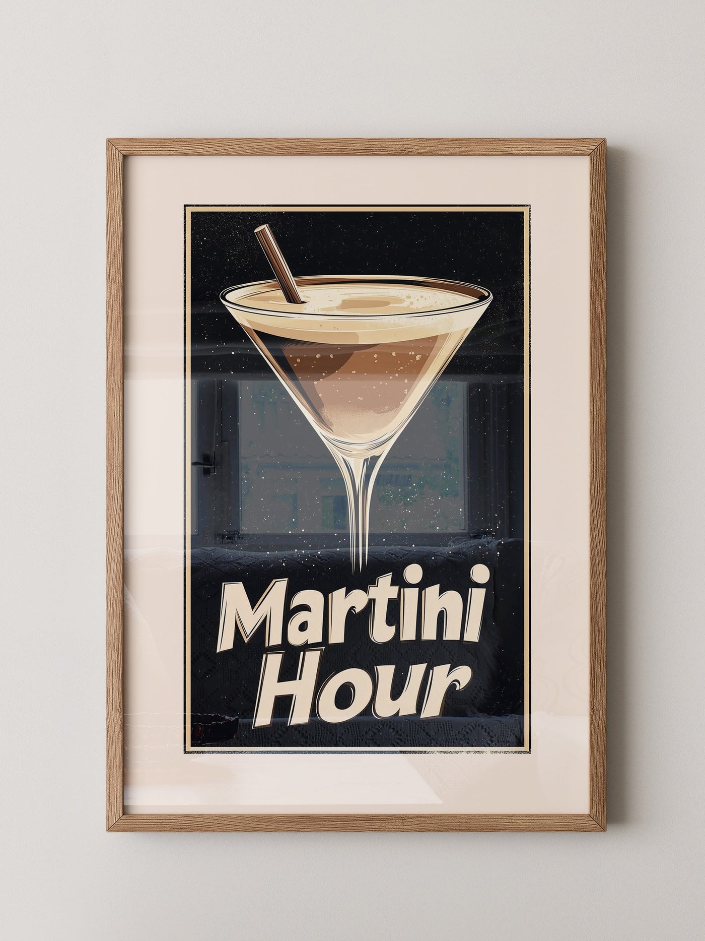 Martini Glas Retro-Stil