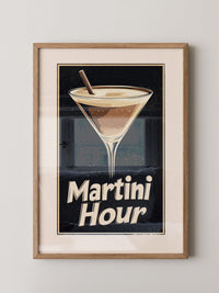 Martini Glas Retro-Stil
