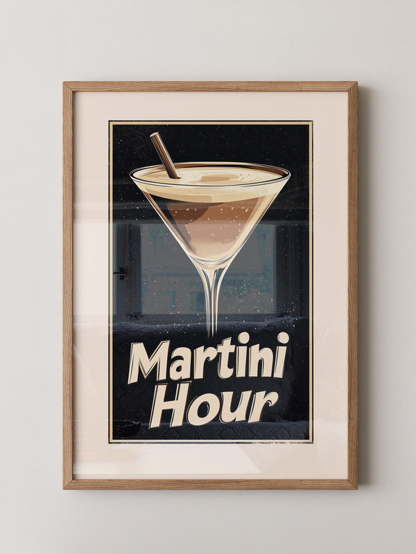 Martini Glas Retro-Stil