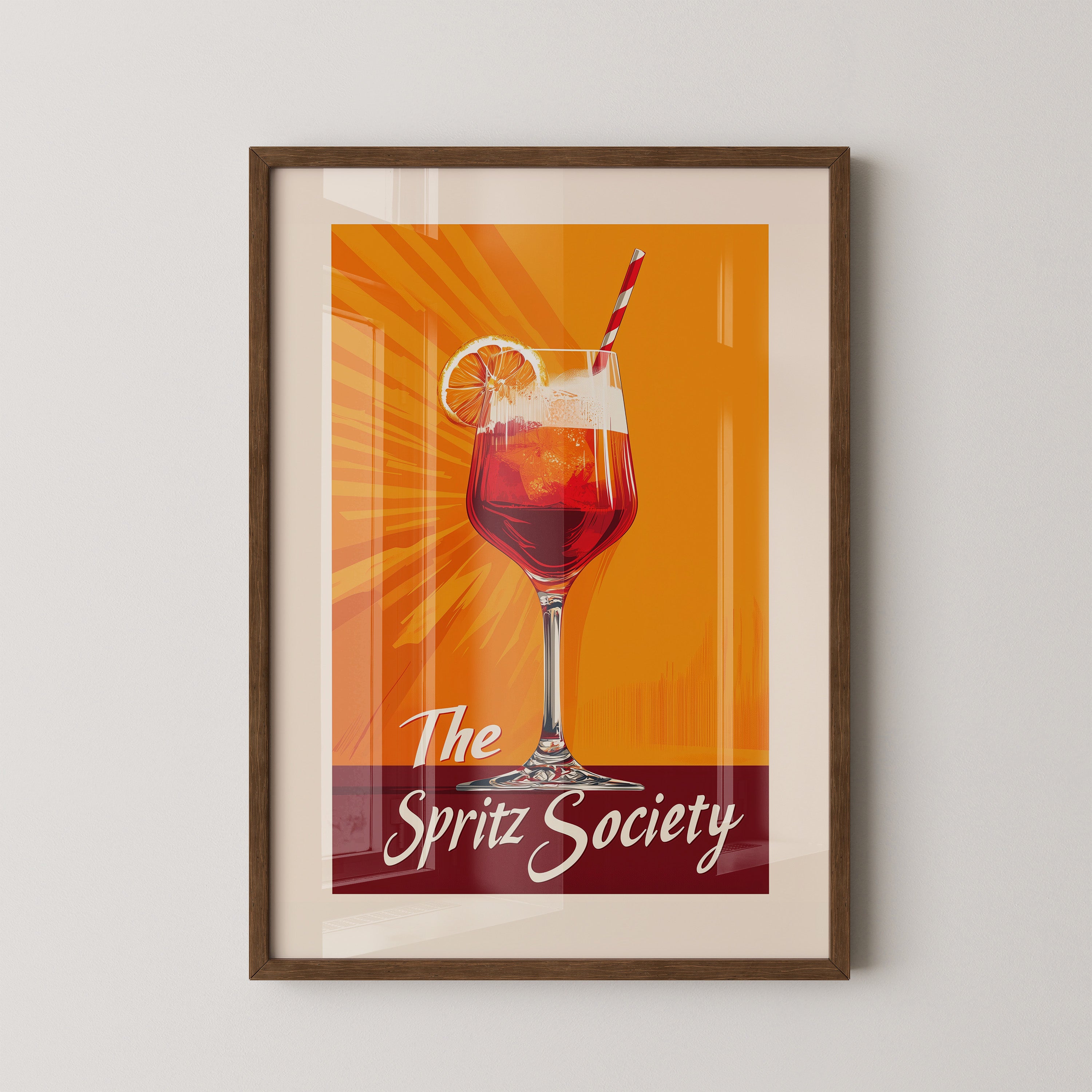 Spritzglas Orange Retro-Design