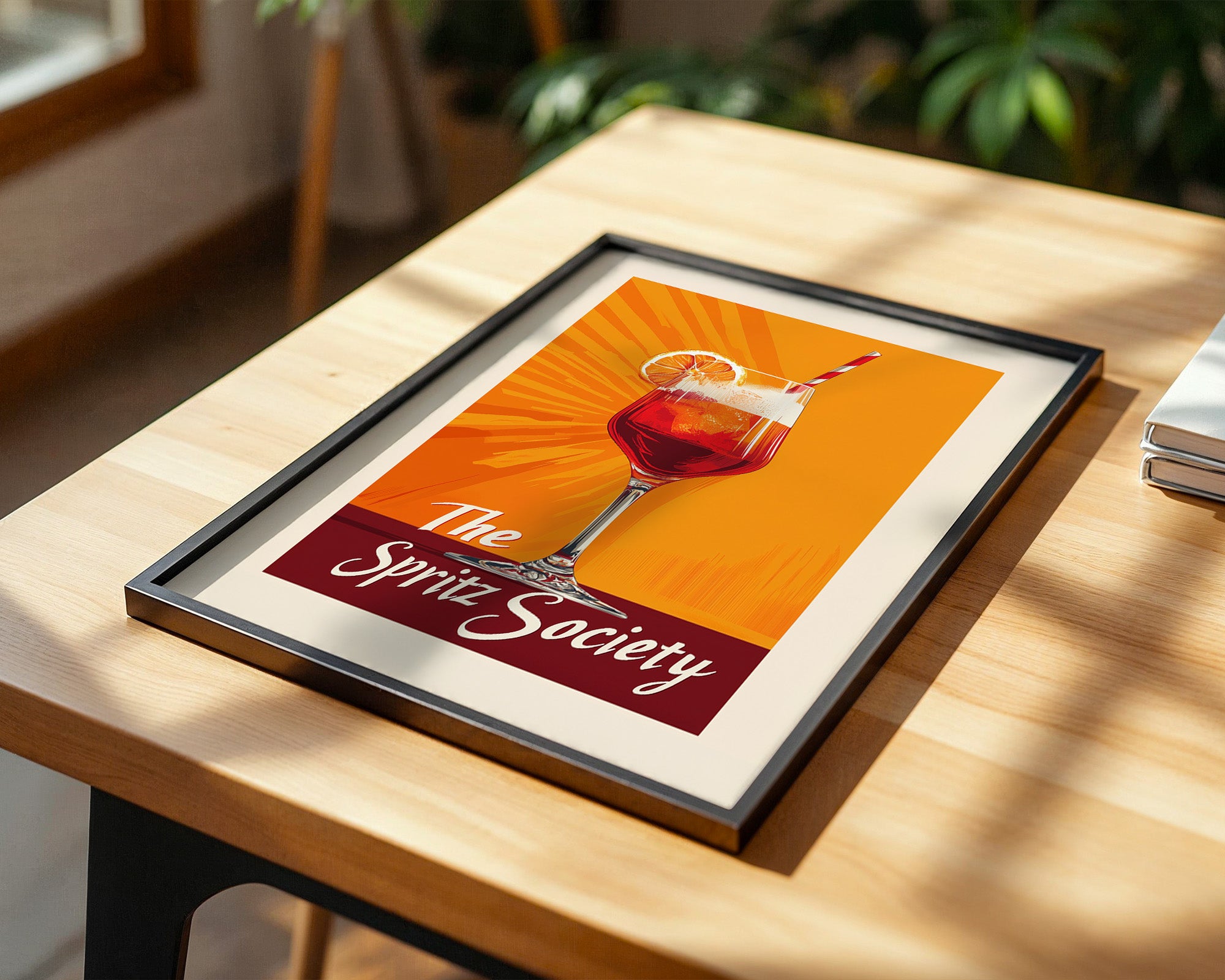 Spritzglas Orange Retro-Design