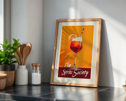 Spritzglas Orange Retro-Design