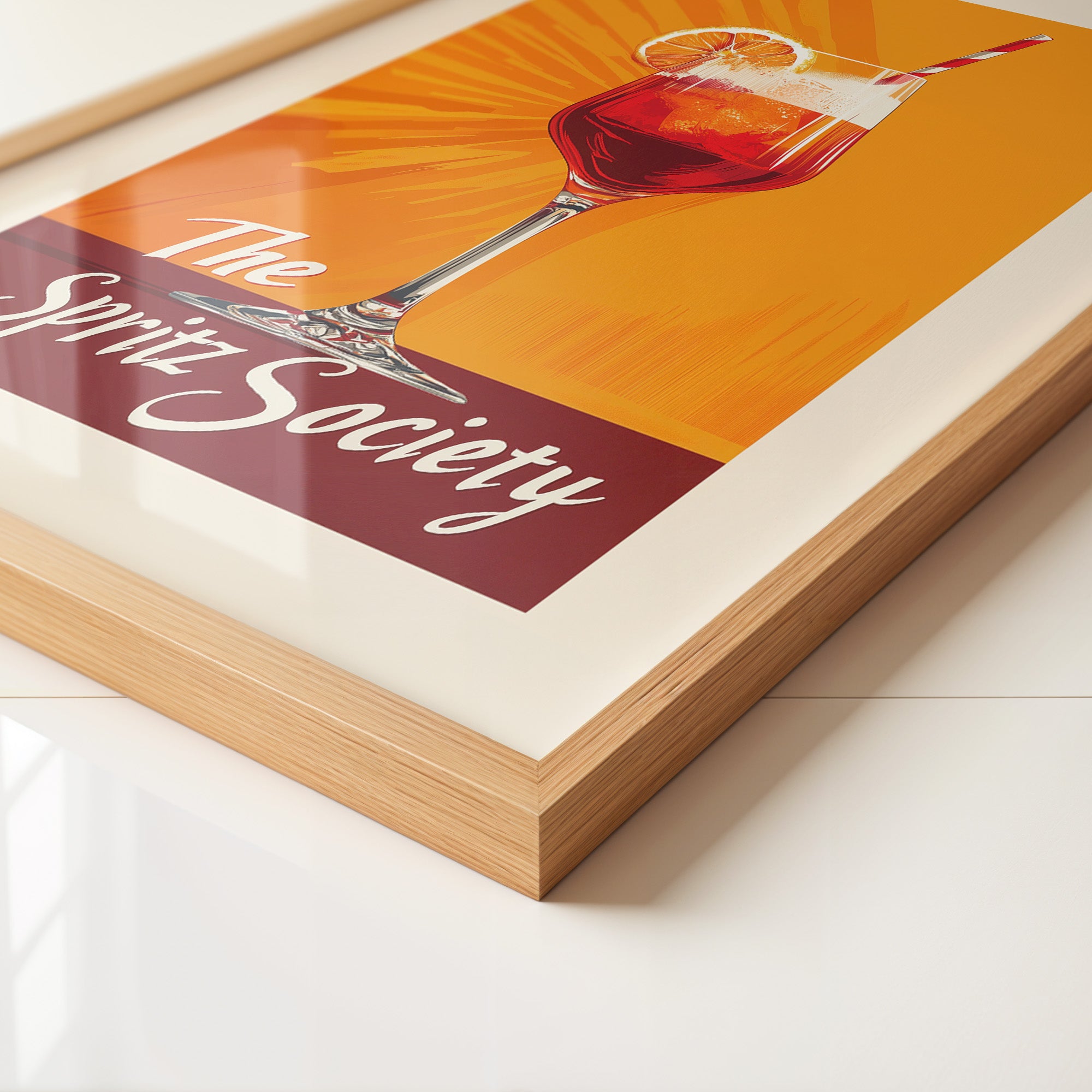 Spritzglas Orange Retro-Design